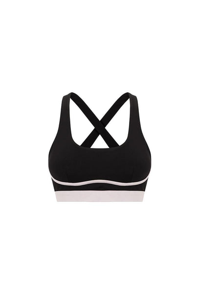Top deportivo de sujeción alta Tao - Black-Black Limba