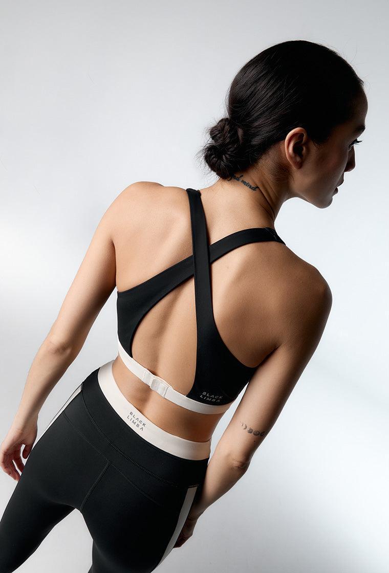 Top deportivo de sujeción alta Tao - Black-Black Limba