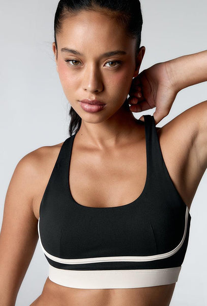 Top deportivo de sujeción alta Tao - Black-Black Limba