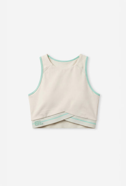 Top deportivo de sujeción alta Tokio - Cream-Black Limba