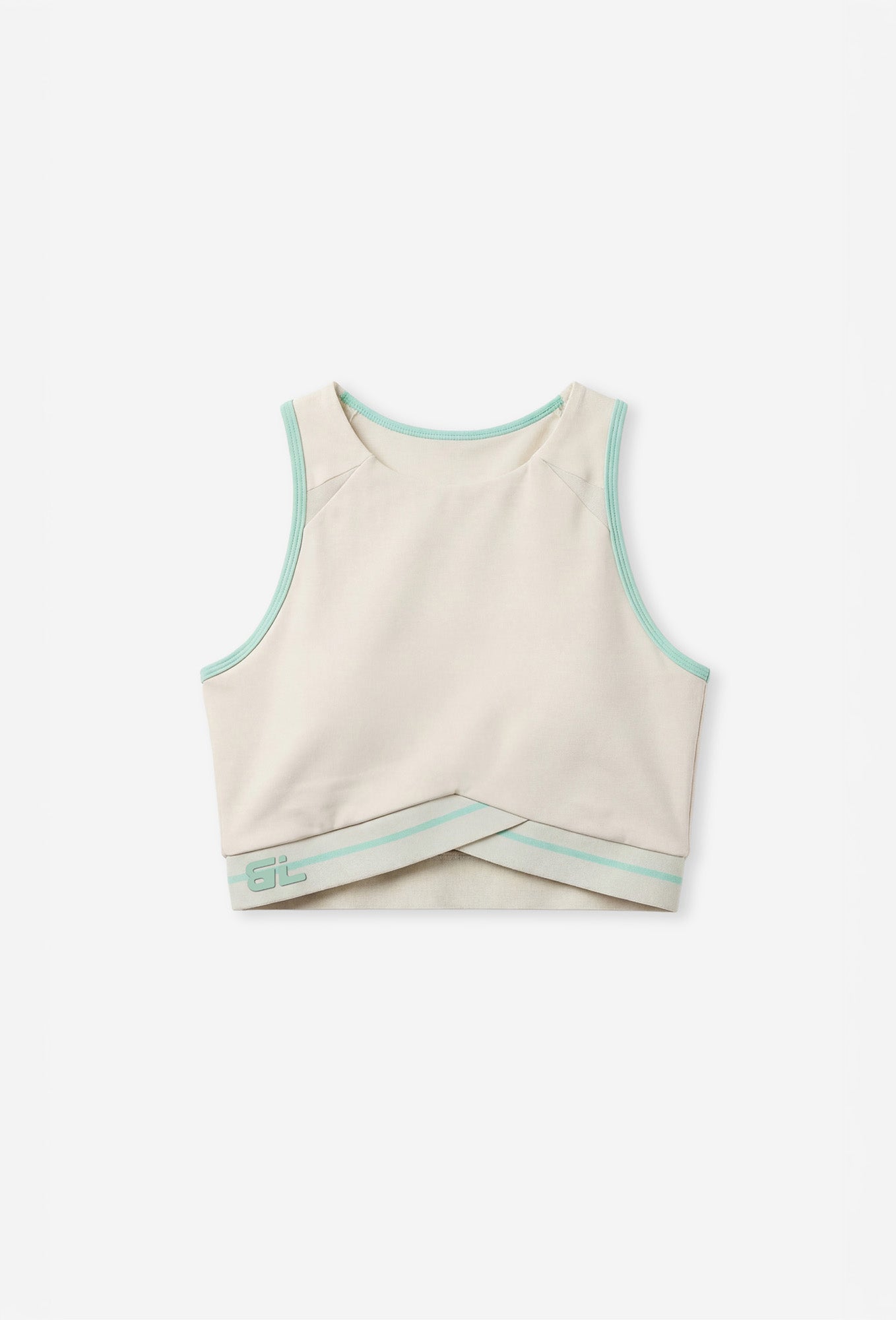 Top deportivo de sujeción alta Tokio - Cream-Black Limba