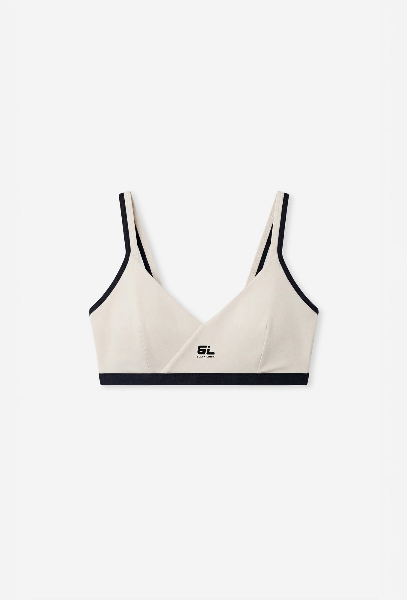 Top deportivo de sujeción baja Core - Black & Cream-Black Limba