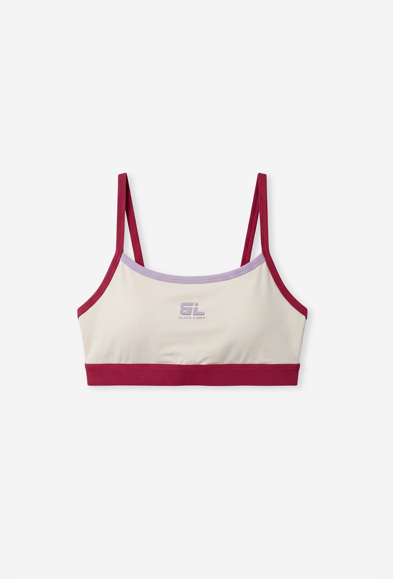 Top deportivo de sujeción baja Sand - Cream-Black Limba