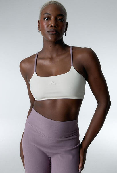 Top deportivo reversible Rever - Mauve & Cream-Black Limba