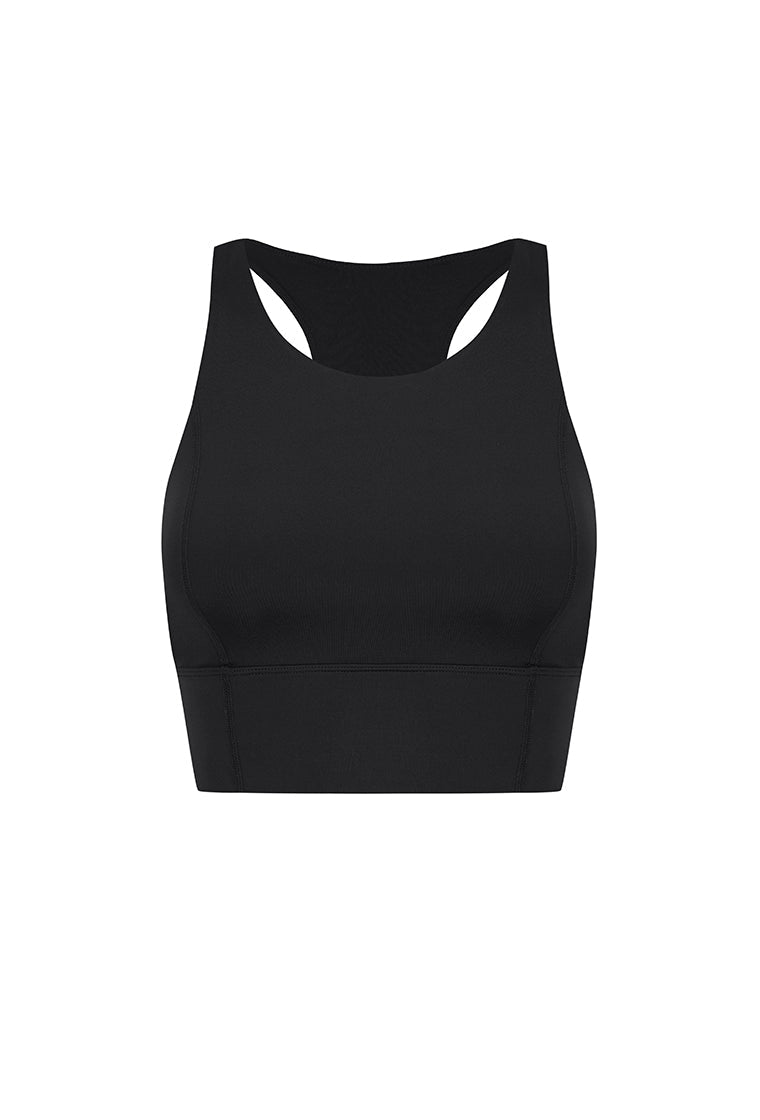 Top deportivo sujeción alta Diardi - Black-Black Limba