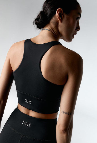 Top deportivo sujeción alta Diardi - Black-Black Limba