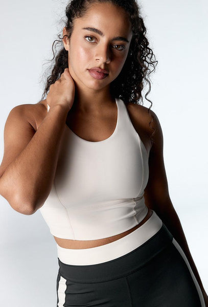 Top deportivo sujeción alta Diardi - Cream-Black Limba