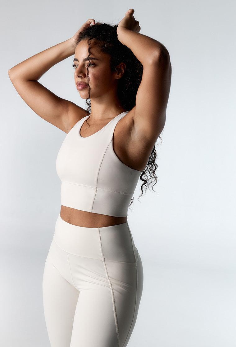 Top deportivo sujeción alta Diardi - Cream-Black Limba