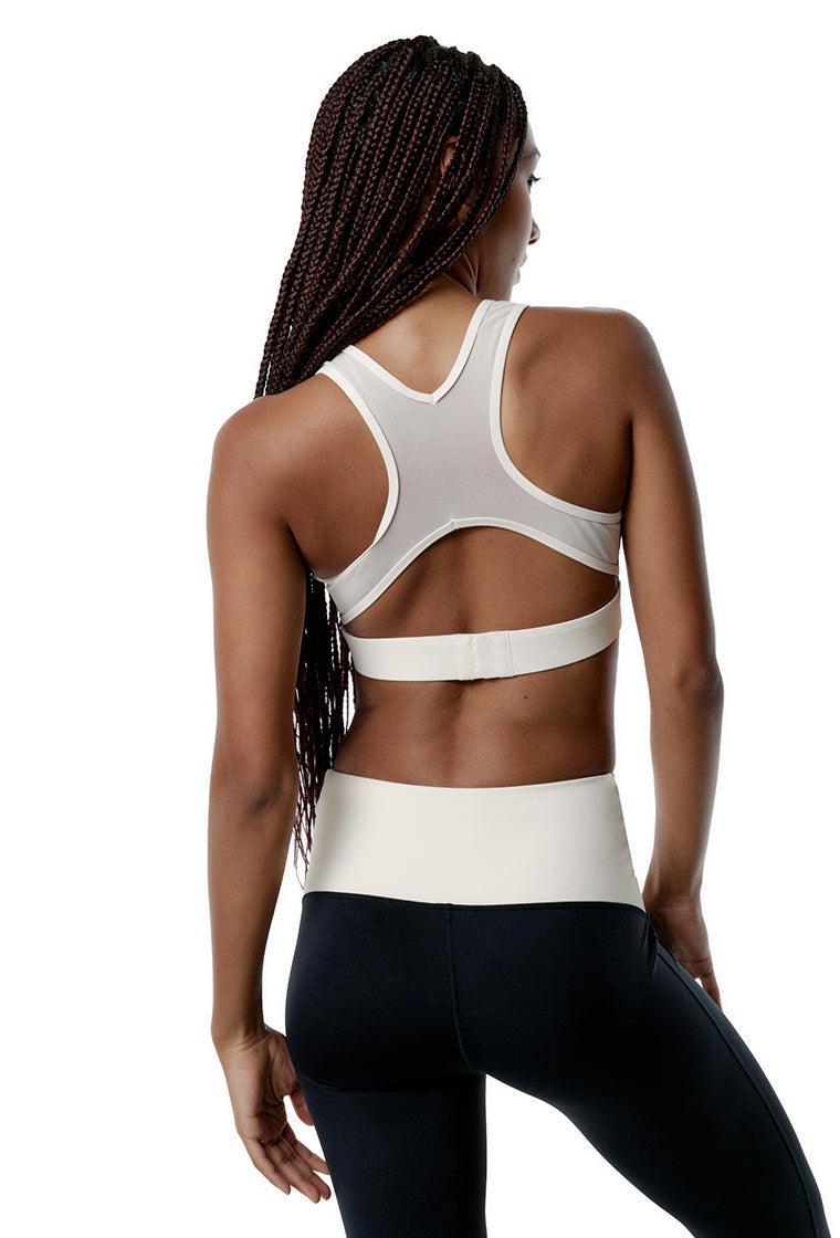 Top deportivo sujeción alta Evolve - Black & Cream-Black Limba