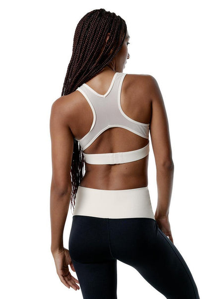 Top deportivo sujeción alta Evolve - Black & Cream-Black Limba
