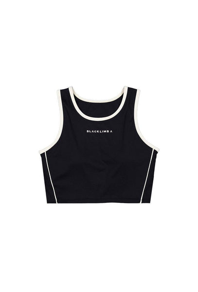 Top deportivo sujeción alta Streamline - Black & Cream-Black Limba