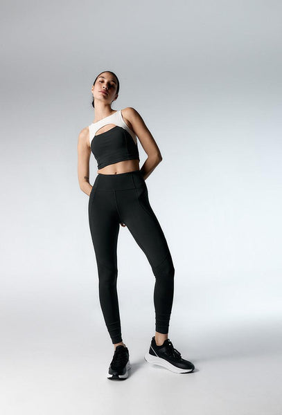 Top deportivo sujeción alta Taijitu - Black-Black Limba