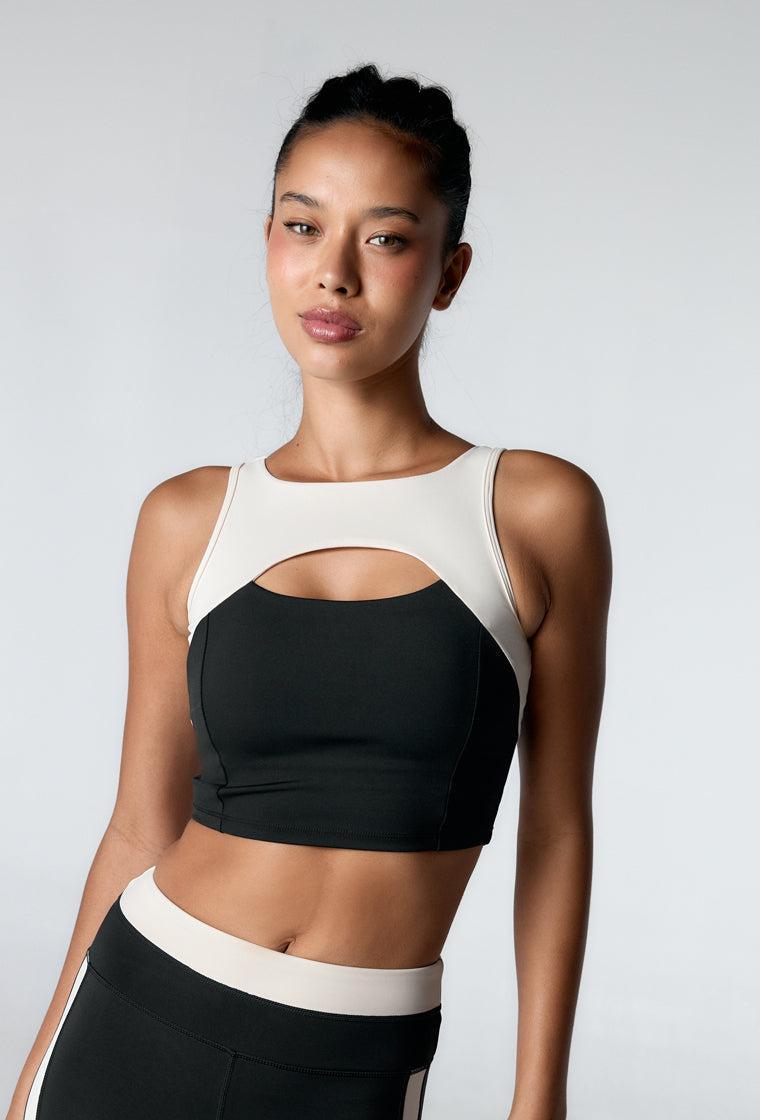 Top deportivo sujeción alta Taijitu - Black-Black Limba