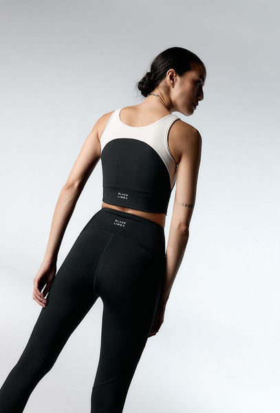 Top deportivo sujeción alta Taijitu - Black-Black Limba