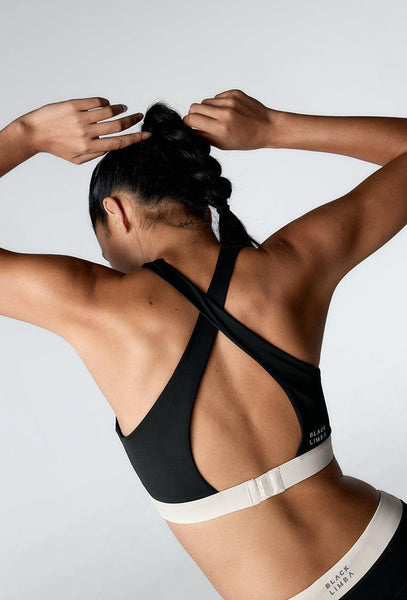 Top deportivo sujeción alta Tao - Black-Black Limba