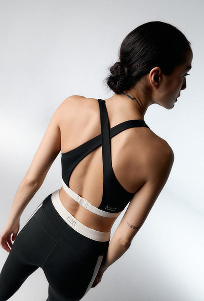 Top deportivo sujeción alta Tao - Black-Black Limba