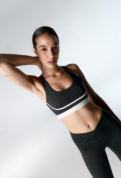 Top deportivo sujeción alta Tao - Black-Black Limba