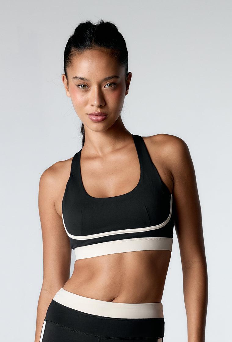 Top deportivo sujeción alta Tao - Black-Black Limba