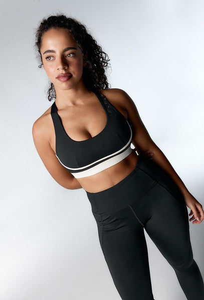 Top deportivo sujeción alta Tao - Black-Black Limba