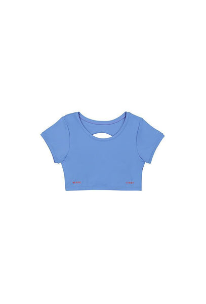 Top deportivo sujeción media Arc - Persian jewel & Coral-Black Limba