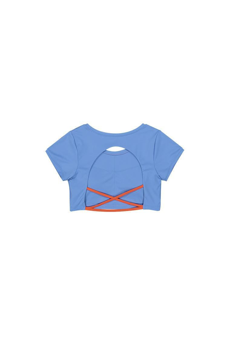 Top deportivo sujeción media Arc - Persian jewel & Coral-Black Limba