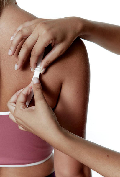 Top deportivo sujeción media CourtEdge - Dusty rose & Cream-Black Limba