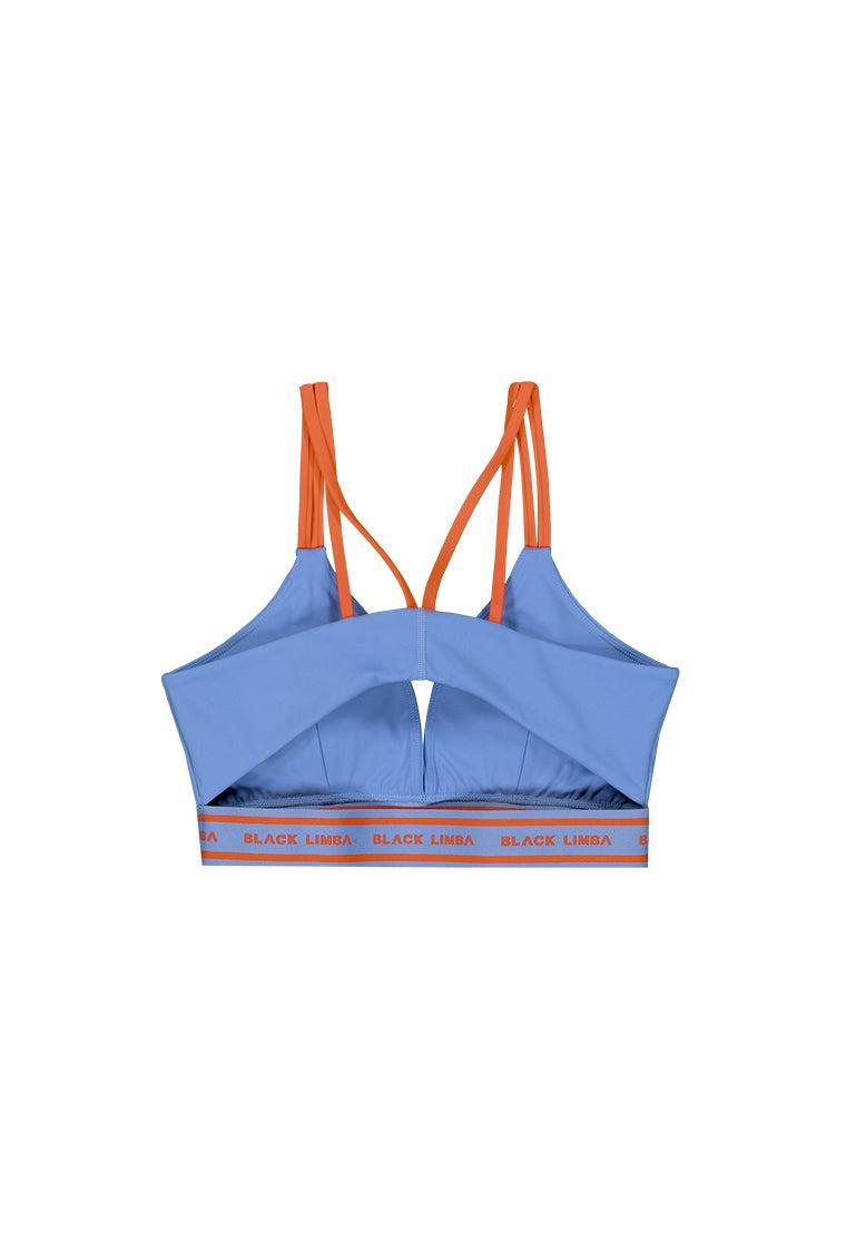 Top deportivo sujeción media Impulse - Persian jewel & Coral-Black Limba