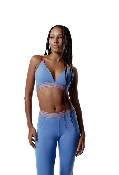 Top deportivo sujeción media Impulse - Persian jewel & Coral-Black Limba