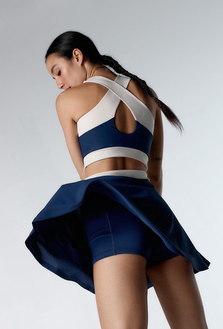 Vestido deportivo Venus - Navy & Cream-Black Limba