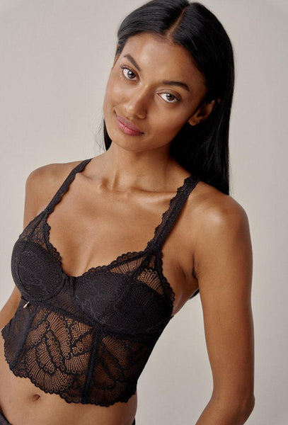 Bralette balconette Handy - Black-Black Limba