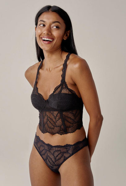 Bralette balconette Handy - Black-Black Limba