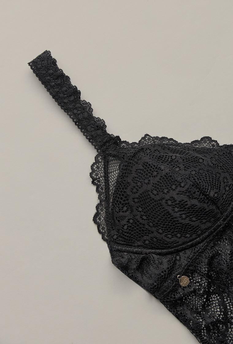 Bralette balconette Handy - Black-Black Limba
