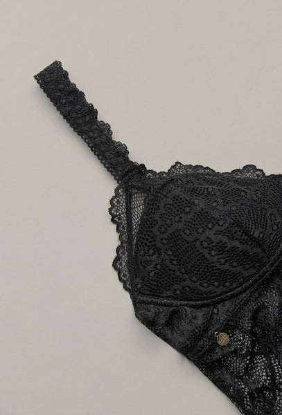 Bralette balconette Handy - Black-Black Limba